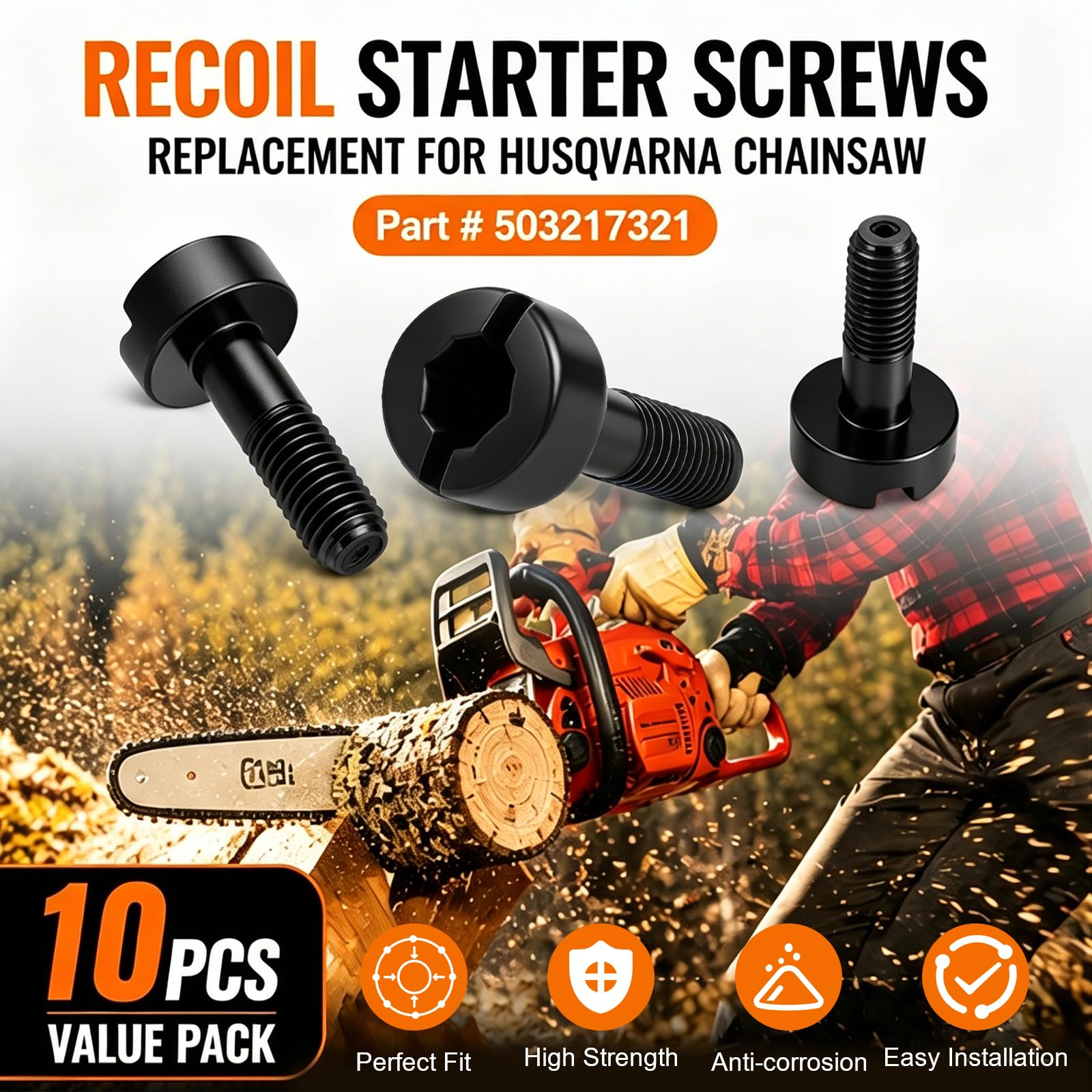 Amazon.com: 503217321 Recoil Starter Screws Replacement for